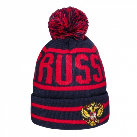Шапка Россия син.красн. 55-58  11370 фото 1